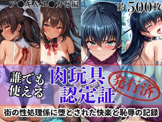 肉玩具認定証発行！！街の性処理係堕ち。―快楽と恥辱の記録―ア●ギ＆ユ●カゼ編  エロ画像602769