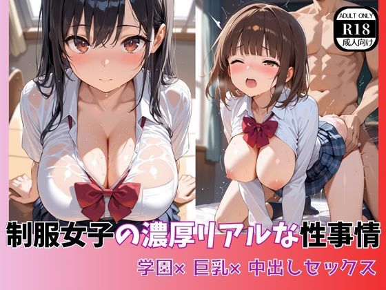 制服女子の濃厚リアルな性事情  学園×巨乳×中出しセックス  エロ画像614276