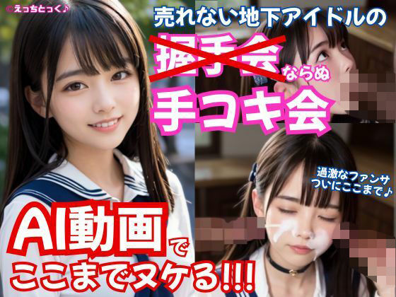 【AI動画】売れない地下アイドルの握手会ならぬ「手コキ会」！？過激ファンサービスに早漏のキモオタファンが耐えられず、まさかのお顔ザーメンまみれ  エロ画像702274